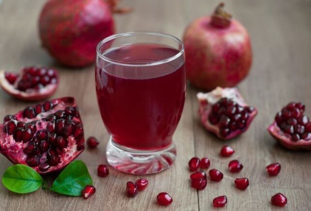 Jus de grenade pour éliminer les parasites.